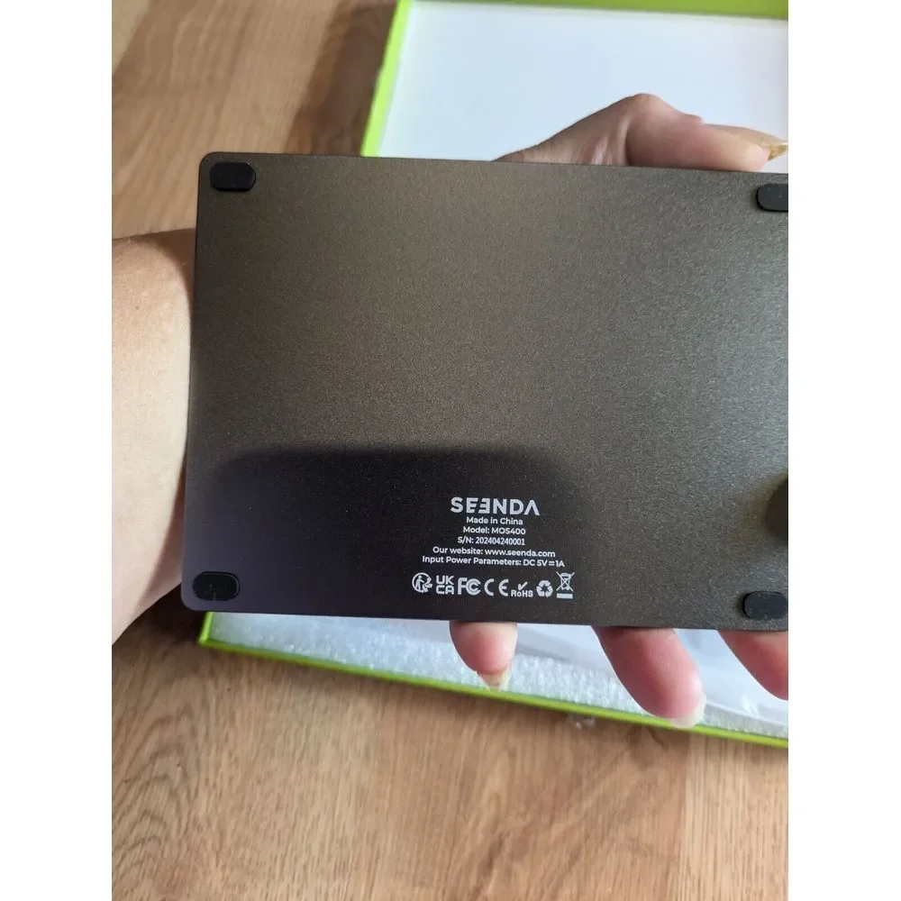 Seenda MOS400  Portable Ultra Slim Wired Trackpad With‎ Manual, Black